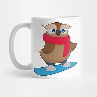 Owl Snowboard Winter sports Mug